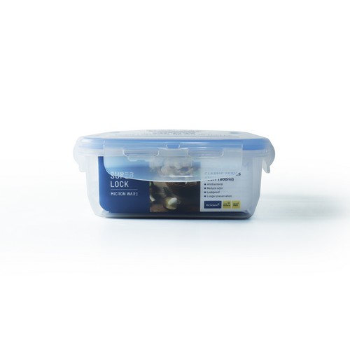 Super Lock กล่องใส่อาหาร ความจุ 800 มล. ปราศจากสารก่อมะเร็ง (BPA Free) รุ่น 5011