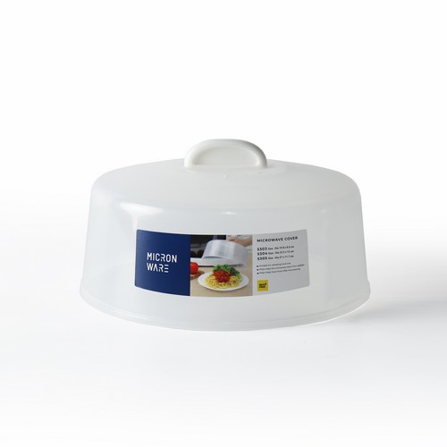 Micronware ฝาครอบอุ่นอาหารในไมโครเวฟ ปราศจากสารก่อมะเร็ง (BPA Free) สีขาว รุ่น 5304