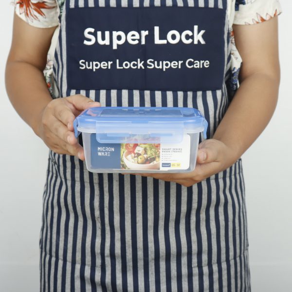 Super Lock กล่องอาหาร Smart Lock แพ็ค 2 ชิ้น ความจุ 760 มิลลิลิตร คละสี #6505