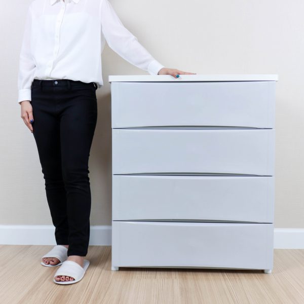 Micronware ลิ้นชักฝาพลาสติก 4 ชั้น คละสี รุ่น 6804