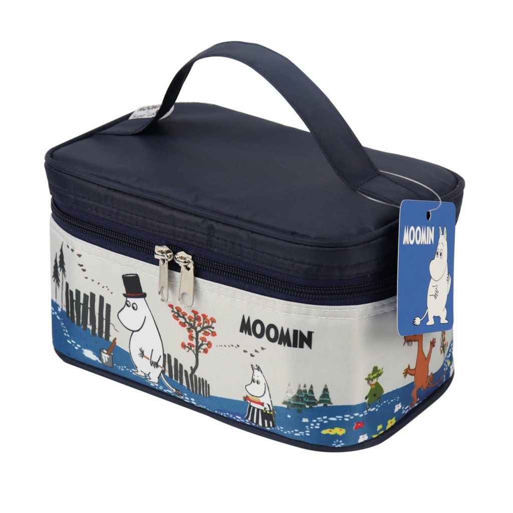 Moomin 6115 AAA (4) กล่องถนอมอาหารพร้อมกระเป๋า 6 ชิ้น (3 กล่อง) ลายลิขสิทธิ์แท้ Moomin Super Lock #6115-AAA