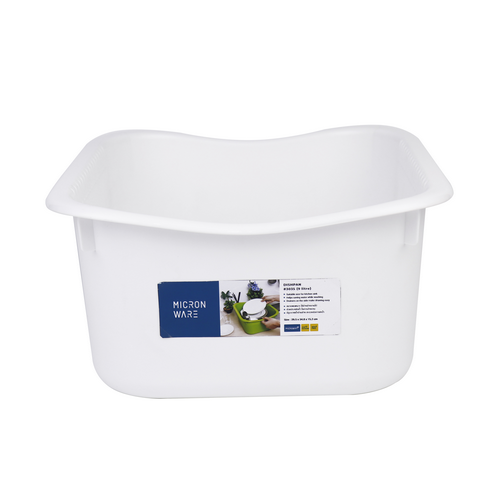 Micronware กะละมังอเนกประสงค์ ความจุ 9 ลิตร ปราศจากสารก่อมะเร็ง (BPA Free) สีขาว รุ่น 3035