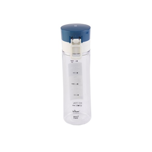 Super Lock กระบอกน้ำพลาสติก ความจุ 720 มล. ปราศจากสารก่อมะเร็ง (BPA Free) สีฟ้า รุ่น 5299