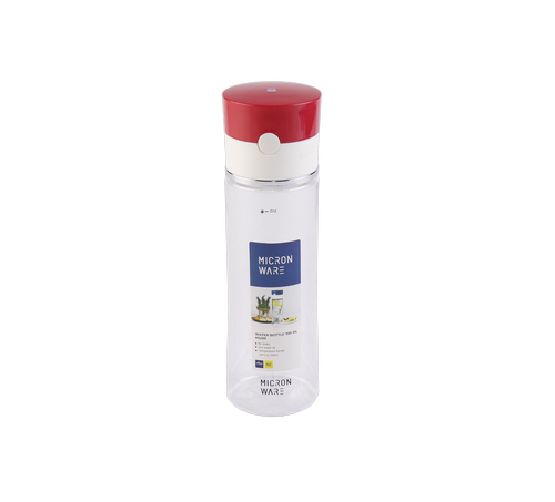 Super Lock กระบอกน้ำพลาสติก ความจุ 720 มล. ปราศจากสารก่อมะเร็ง (BPA Free) สีแดง รุ่น 5299