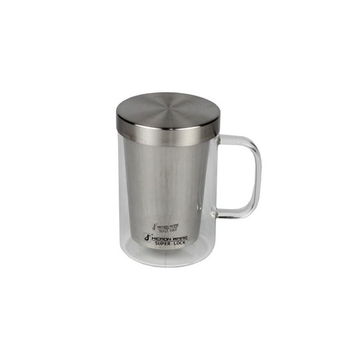 Super Lock แก้วชงชา พร้อมที่กรองชา 500 มล. มีหูจับ ปลอดสารก่อมะเร็ง BPA-Free รุ่น 5539