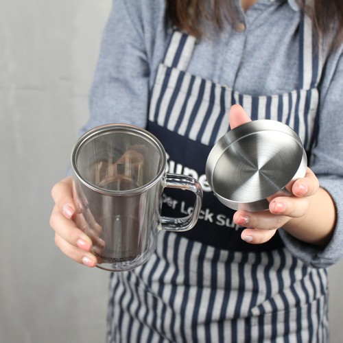Super Lock แก้วชงชา พร้อมที่กรองชา 500 มล. มีหูจับ ปลอดสารก่อมะเร็ง BPA-Free รุ่น 5539 Super Lock แก้วชงชา พร้อมที่กรองชา 500 มล. มีหูจับ ปลอดสารก่อมะเร็ง BPA-Free รุ่น 5539
