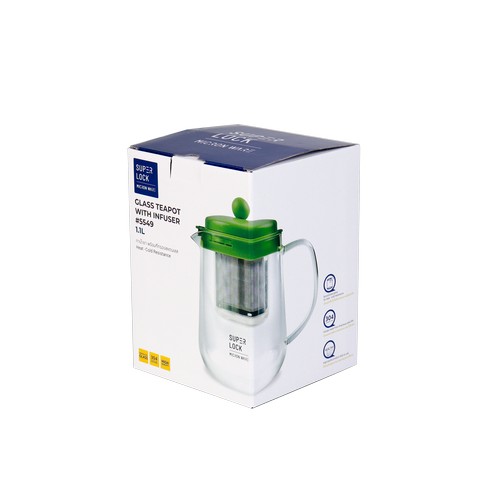 Super Lock กาแก้วชงชา พร้อมที่กรองชา 1,100 มล. ปราศจากสารก่อมะเร็ง (BPA Free) รุ่น 5549 Super Lock กาแก้วชงชา พร้อมที่กรองชา 1,100 มล. ปราศจากสารก่อมะเร็ง (BPA Free) รุ่น 5549