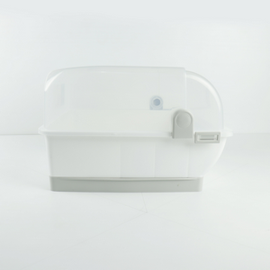 Micronware ที่คว่ำจาน มีฝาปิด มีช่องระบายอากาศ ปราศจากสารก่อมะเร็ง (BPA Free) สีขาว รุ่น 5555