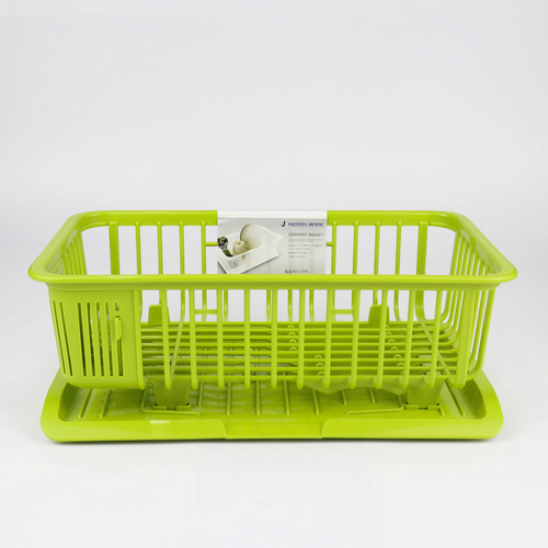 Micronware ที่คว่ำจาน พร้อมถาดรองน้ำ ปราศจากสารก่อมะเร็ง (BPA Free) สีขาว รุ่น 5595