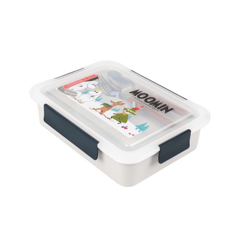 Super Lock กล่องถนอมอาหาร ลายลิขสิทธิ์แท้ Moomin มูมิน 5 ช่อง ป้องกันแบคทีเรีย BFA Free รุ่น 6165