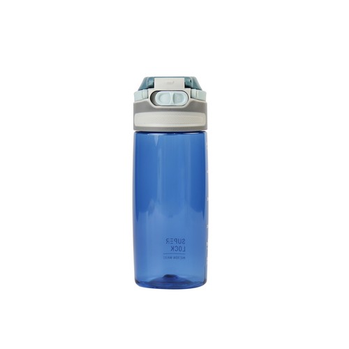 Super Lock ขวดน้ำพลาสติก ความจุ 550 มล. ปราศจากสารก่อมะเร็ง (BPA Free) สีฟ้า รุ่น P110
