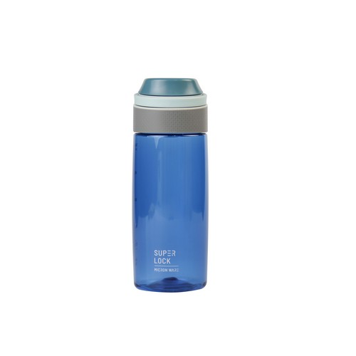Super Lock ขวดน้ำพลาสติก ความจุ 550 มล. ปราศจากสารก่อมะเร็ง (BPA Free) สีฟ้า รุ่น P110