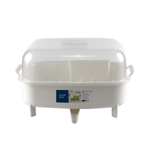 Micronware ที่คว่ำจาน มีฝาปิด ปราศจากสารก่อมะเร็ง (BPA Free) สีชมพูรุ่น 5597 Micronware ที่คว่ำจาน มีฝาปิด ปราศจากสารก่อมะเร็ง (BPA Free) สีชมพูรุ่น 5597