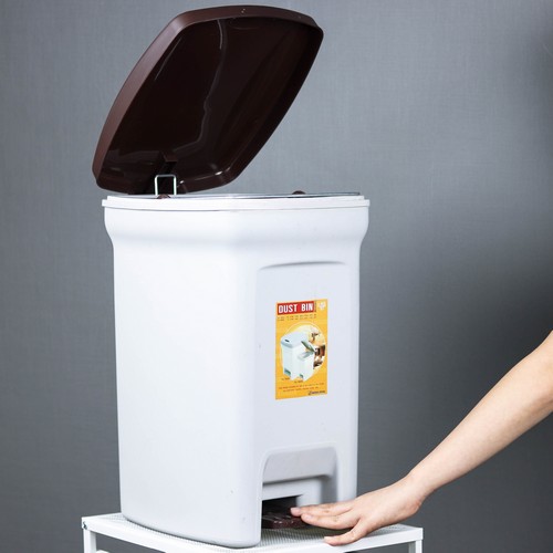5669 GY getsize3 Micronware ถังขยะแบบเท้าเหยียบ Dust Bin ความจุ 18 ลิตร ปราศจากสารก่อมะเร็ง (BPA Free) รุ่น 5669