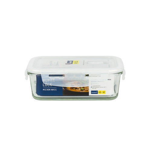Super Lock Glass กล่องใส่อาหาร แบบแก้ว ความจุ 800 มล. ปราศจากสารก่อมะเร็ง (BPA Free) รุ่น 6089