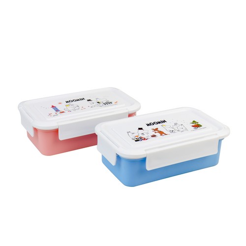 Super lock ชุดกล่องถนอมอาหาร พร้อม กระเป๋าเก็บร้อนเย็น ลายมูมิน รุ่น 6181
