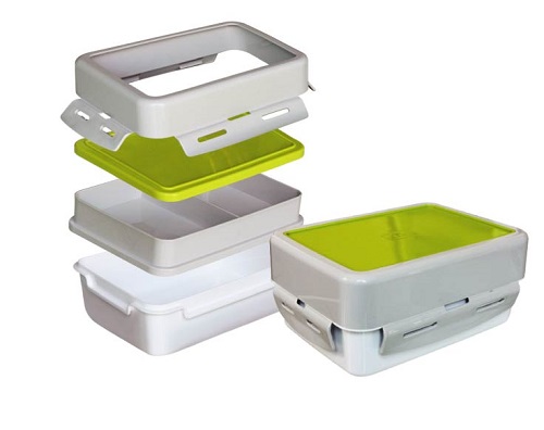 Super Lock กล่องใส่อาหาร ความจุ 1300 มล. คละสี ปราศจากสารก่อมะเร็ง (BPA Free) รุ่น 6186