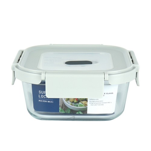 Glass food container กล่องแก้วถนอมอาหาร ทรงจตุรัส ล็อก 2 ชั้น ความจุ 520 มล. สีขาว เข้าไมโครเวฟได้ ทนความร้อนได้ดี รุ่น 6210 Glass food container กล่องแก้วถนอมอาหาร ทรงจตุรัส ล็อก 2 ชั้น ความจุ 520 มล. สีขาว เข้าไมโครเวฟได้ ทนความร้อนได้ดี รุ่น 6210
