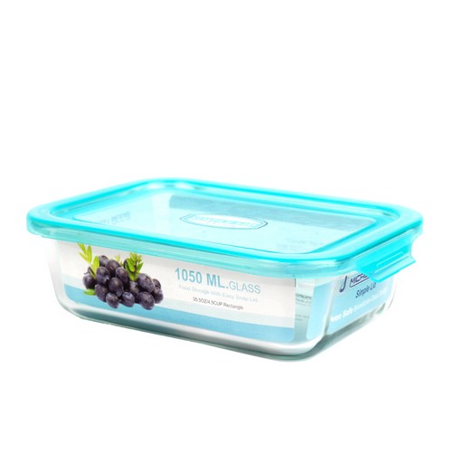 Micronware กล่องแก้วใส่อาหาร ทรงผืนผ้า รุ่น 6389 1050มล. ป้องกันแบคทีเรีย BPA Free เข้าไมโครเวฟได้ เข้าเตาอบได้