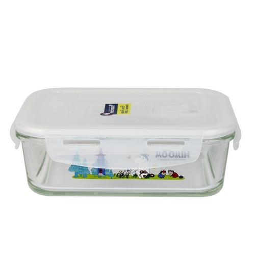 Super Lock กล่องถนอมอาหารแก้ว ลายลิขสิทธิ์แท้มูมิน Moomin ความจุ 800 มล. รุ่น 6089