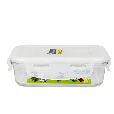 Super Lock กล่องแก้วถนอมอาหาร ลายลิขสิทธิ์แท้มูมิน Moomin รุ่น 6088 ความจุ 350 มล. ทนความร้อนสูง เข้าไมโครเวฟได้
