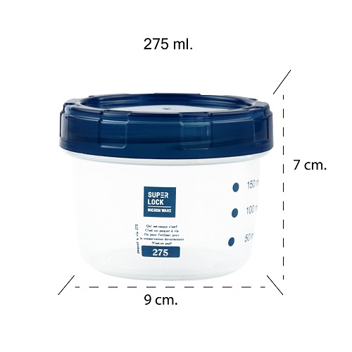 Micronware ขวดโหล ความจุ 275 มล. คละสี ปราศจากสารก่อมะเร็ง (BPA Free) รุ่น 9630
